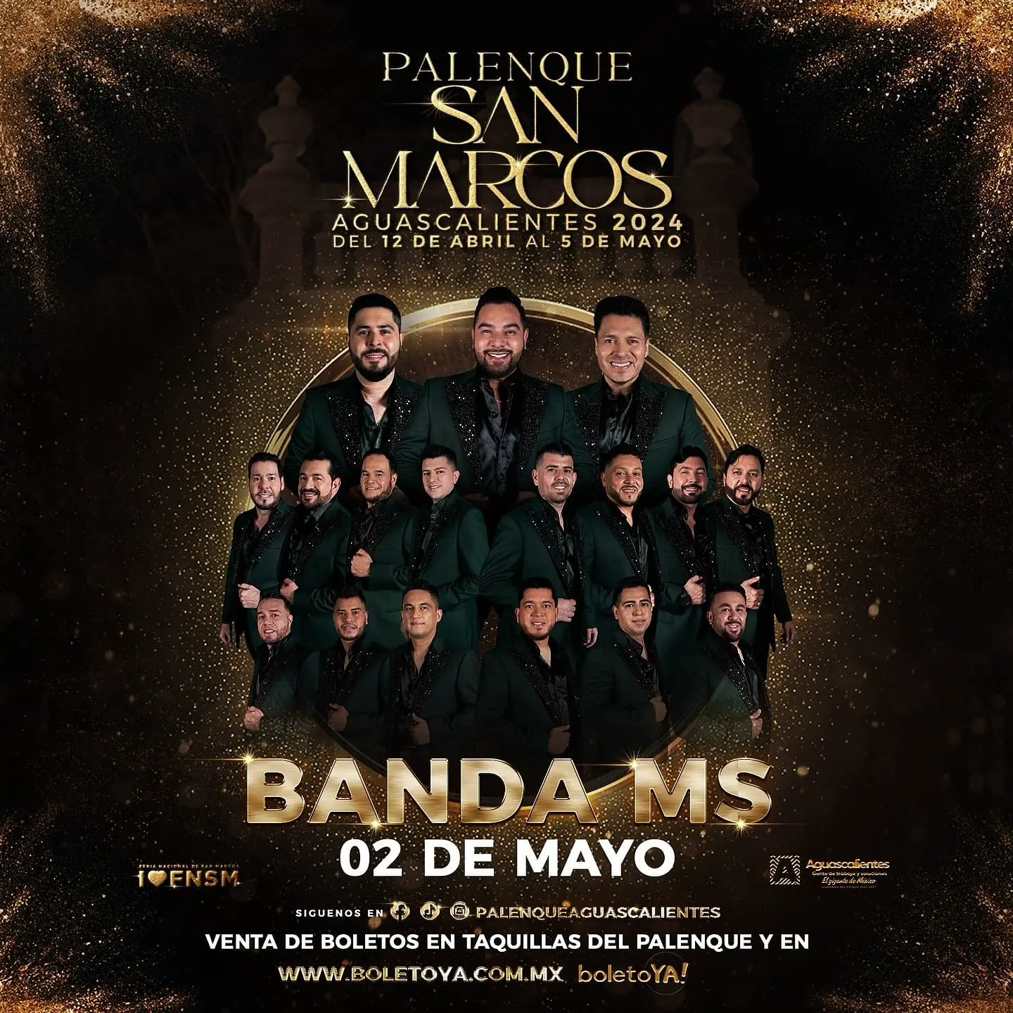 boletos Banda MS Palenque Feria San Marcos Aguascalientes 2024