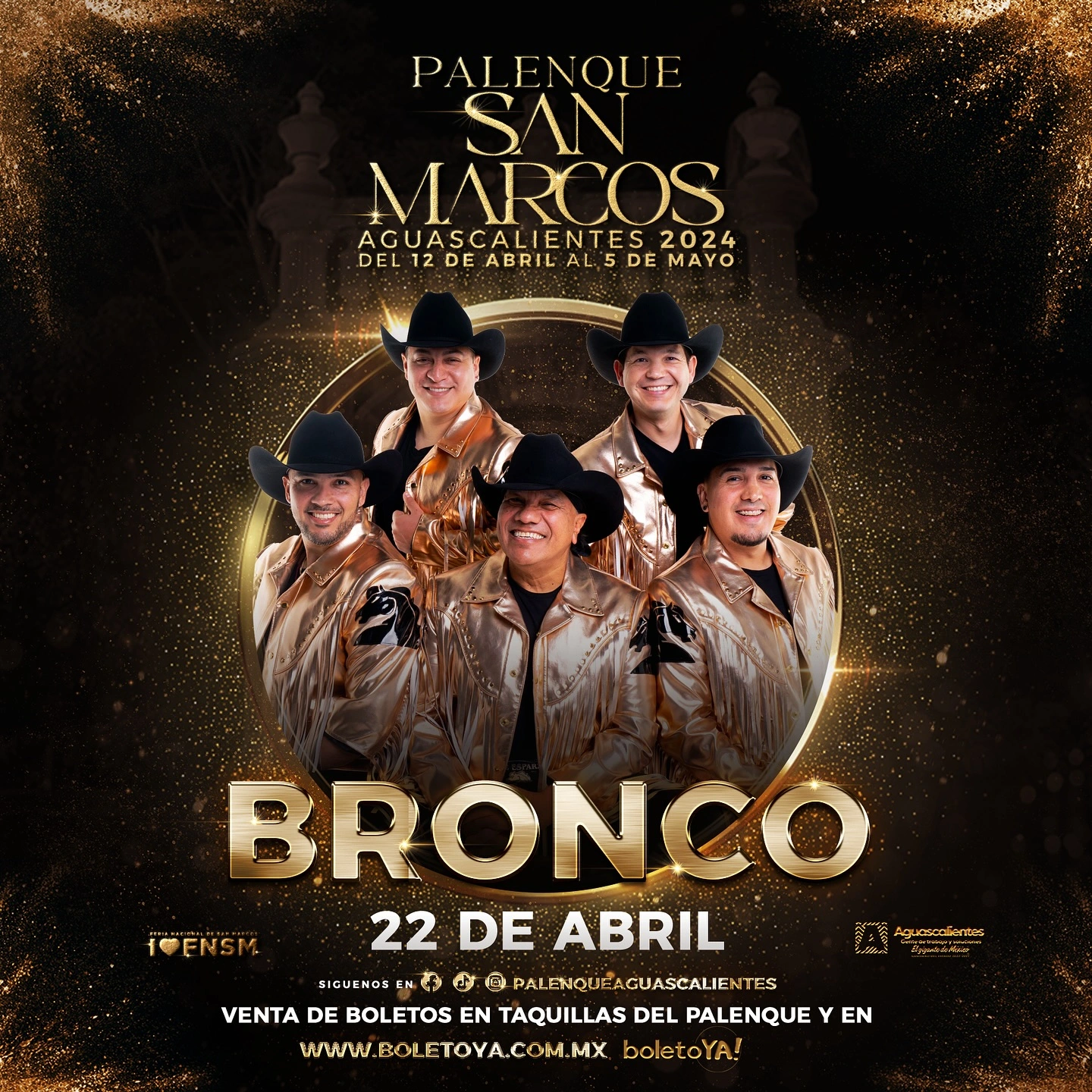 boletos Bronco Palenque Feria San Marcos Aguascalientes 2024