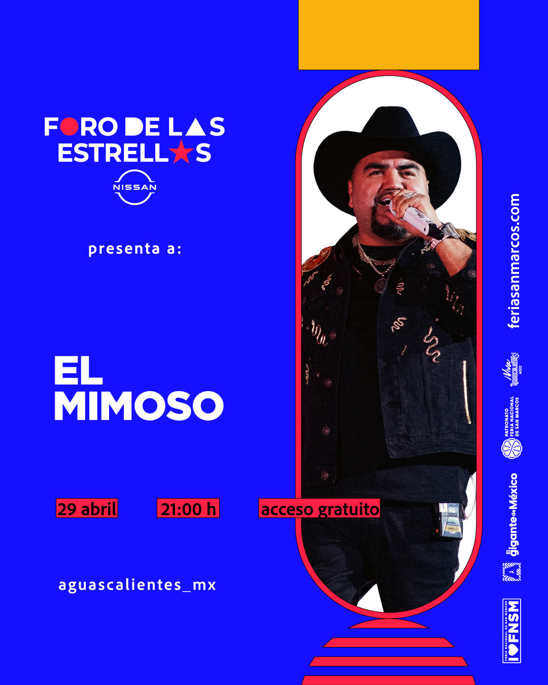 El Mimoso foro de las estrellas feria de san marcos aguascalientes 2026