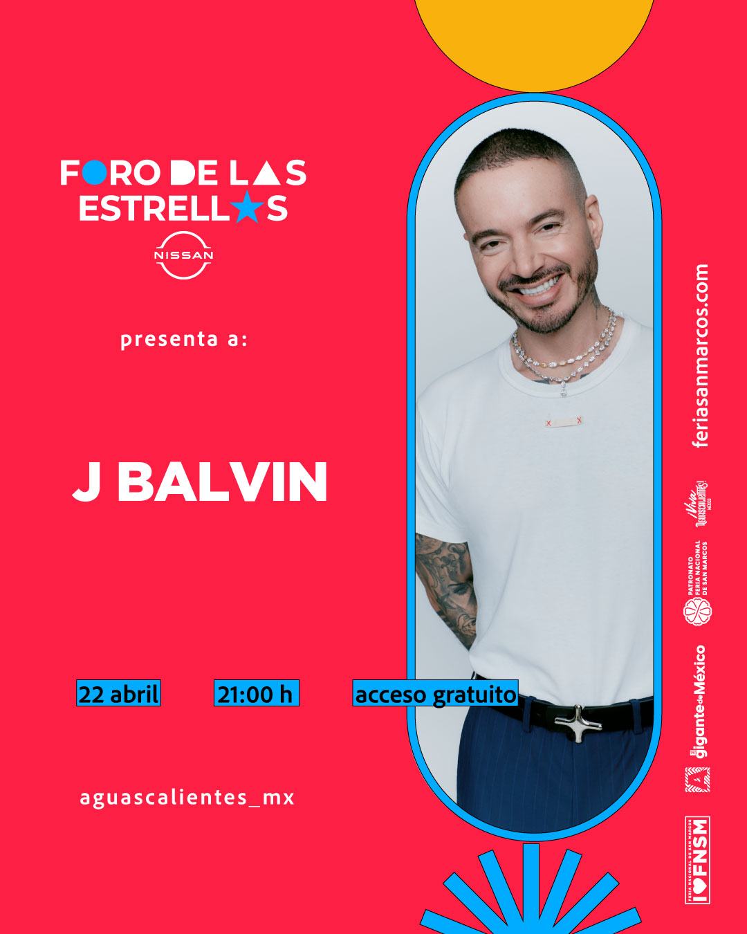 J Balvin foro de las estrellas feria de san marcos aguascalientes 2026