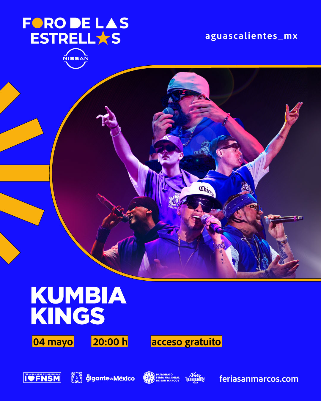 Kumbia Kings foro de las estrellas feria de san marcos aguascalientes 2026