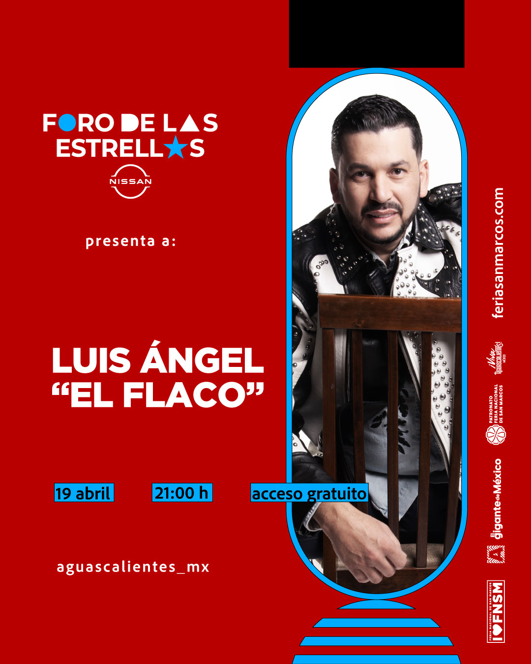 Luis Ángel el Flaco foro de las estrellas feria de san marcos aguascalientes 2026