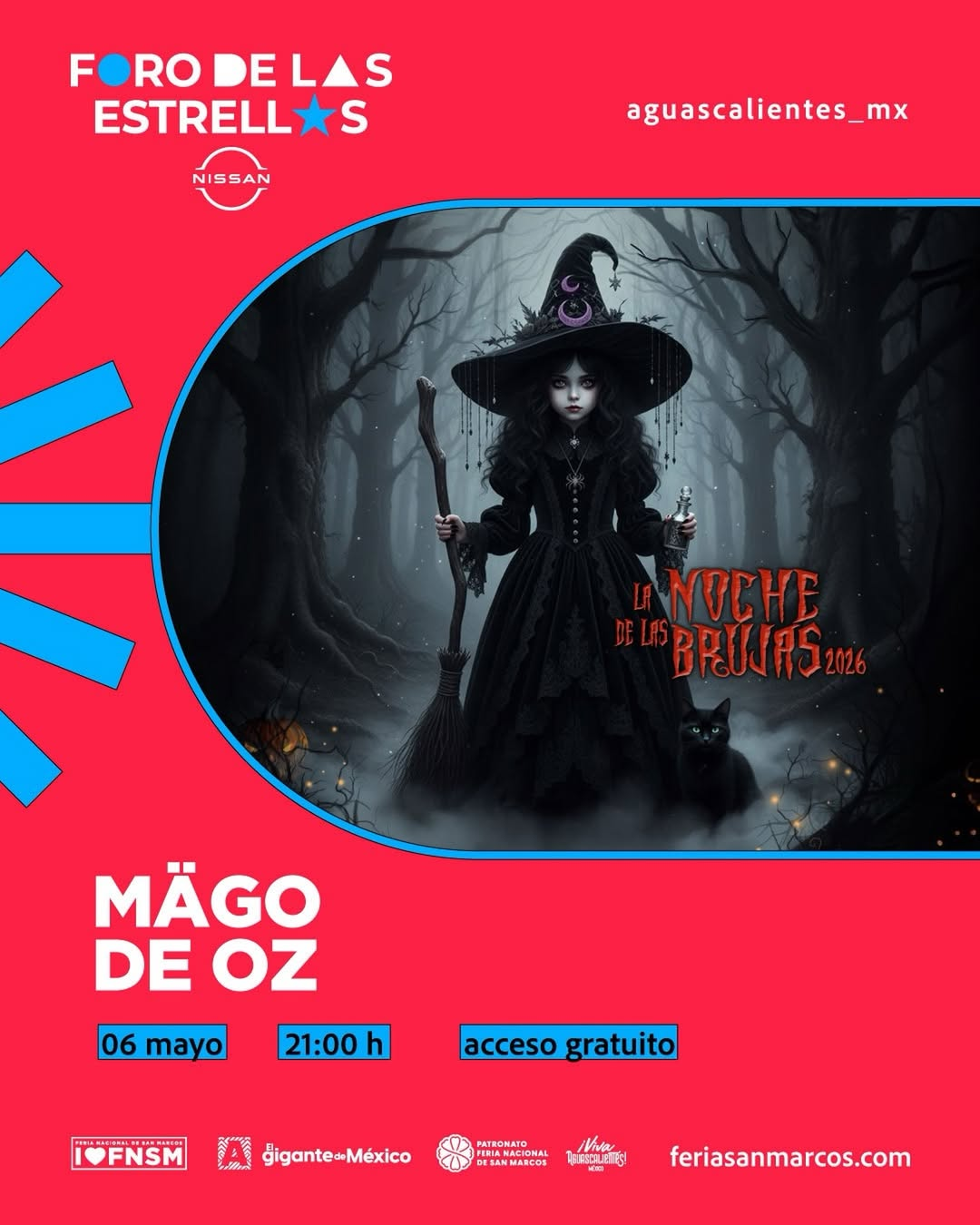 Mago de Oz foro de las estrellas feria de san marcos aguascalientes 2026