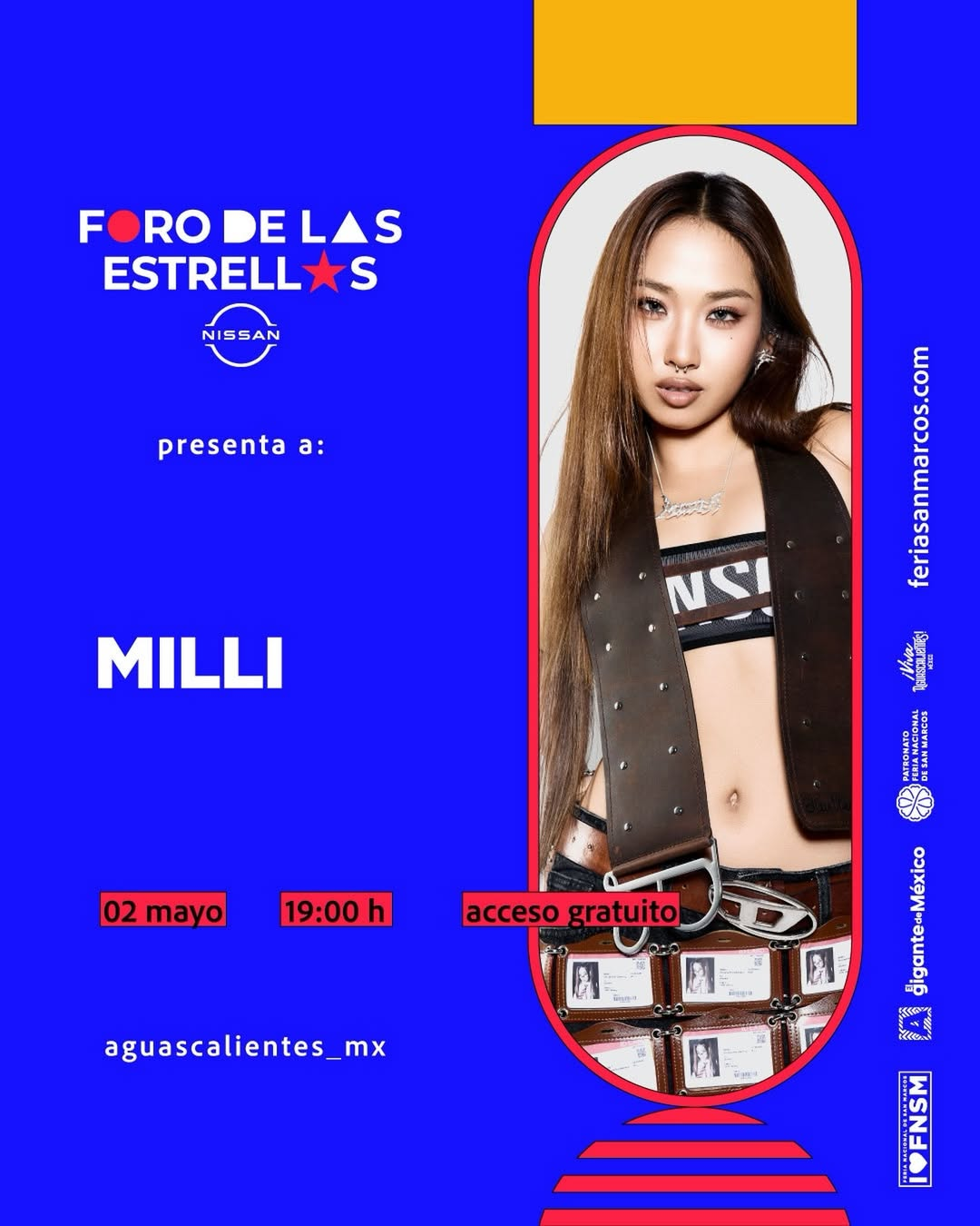 Milli foro de las estrellas feria de san marcos aguascalientes 2026