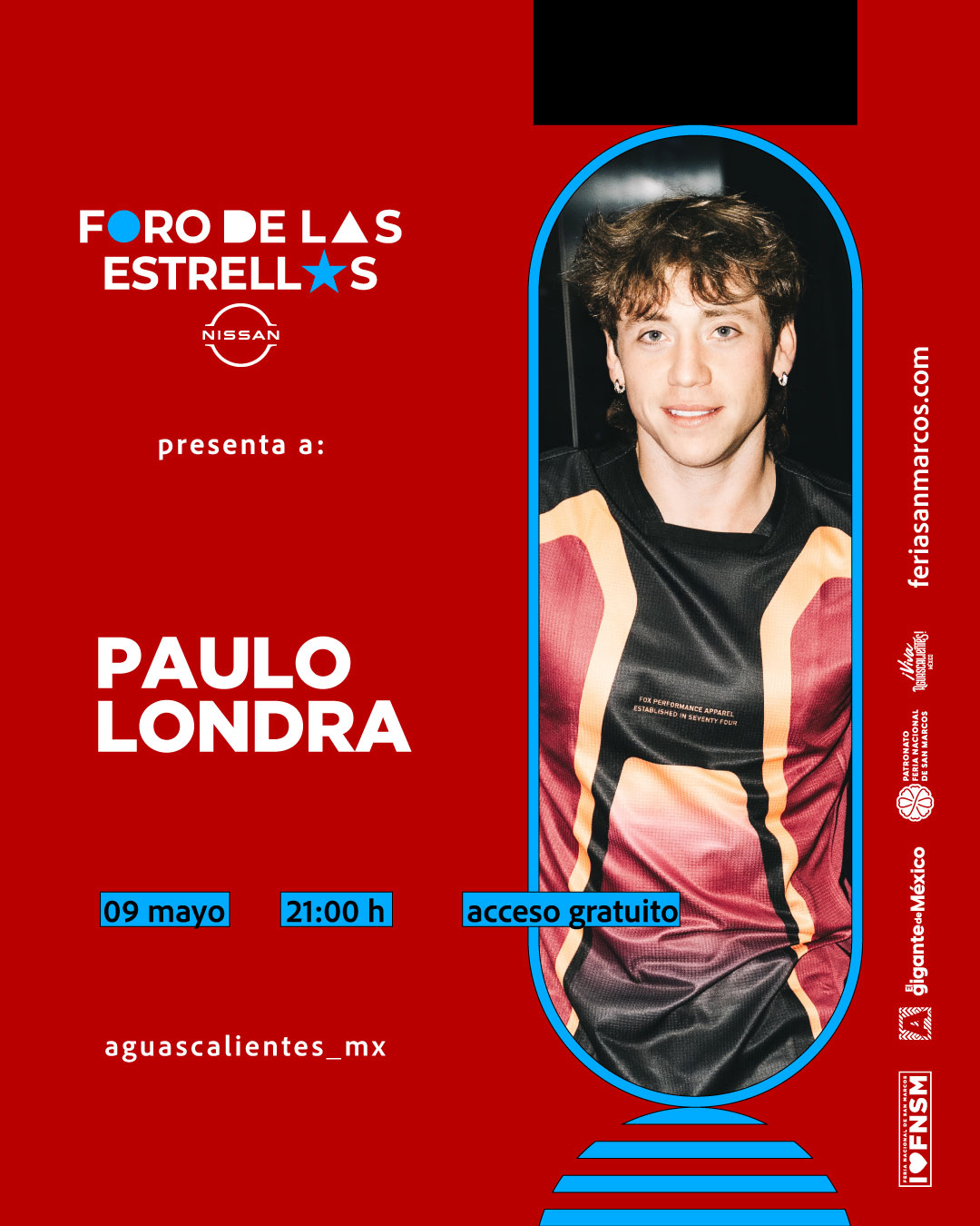 Paulo Lodra foro de las estrellas feria de san marcos aguascalientes 2026